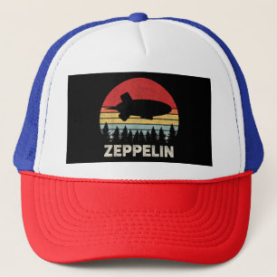 Vintage Retro Zeppelin Shirt Dirigible Airship Trucker Hat