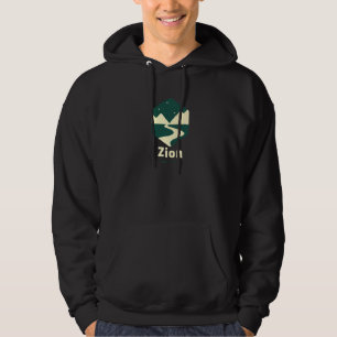 Vintage Retro Zion National Park Utah 1919 Narrows Hoodie