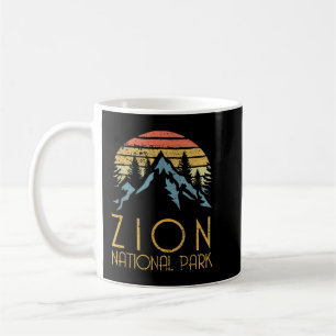 Vintage Retro Zion National Park Utah Coffee Mug