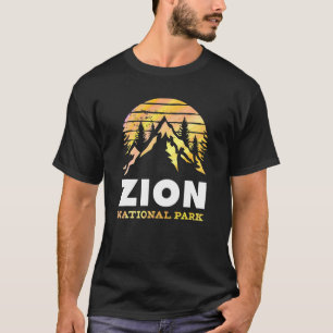 Vintage Retro Zion National Park Utah T-Shirt