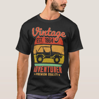 Vintage RetroAdventurer Est 1964 Birthday Gift T-Shirt