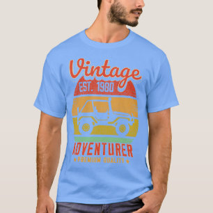 Vintage RetroAdventurer Est 1980 Birthday Gift T-Shirt