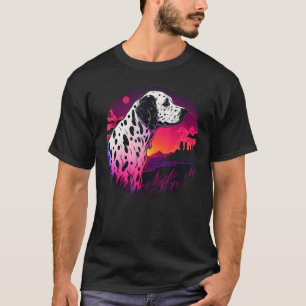 Vintage Retrowave Synthwave 80s Vaporwave Dalmatia T-Shirt