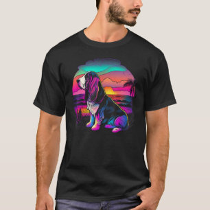 Vintage Retrowave Synthwave Neon 80s Vaporwave Bas T-Shirt