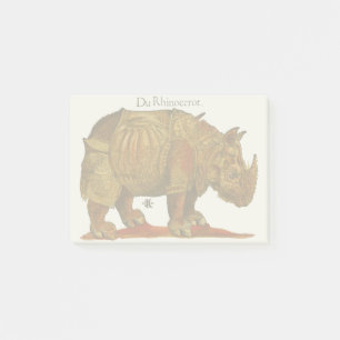 Vintage Rhino Durer's Rhinoceros Antique Post-it Notes