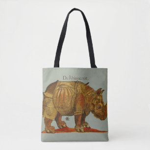 Vintage Rhino Durer's Rhinoceros Antique Tote Bag