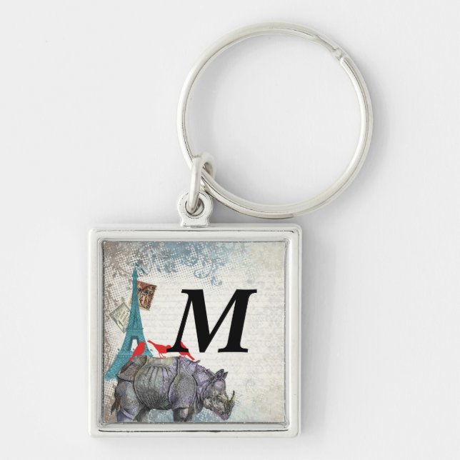 Vintage rhino key ring (Front)