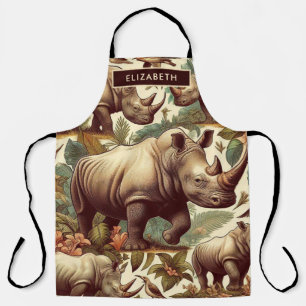 Vintage Rhino Seamless Apron