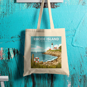 Vintage Rhode Island Tote Bag