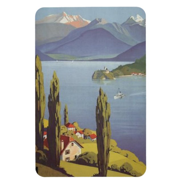 Vintage Rhône-Alpes, Annecy , France - Magnet (Vertical)