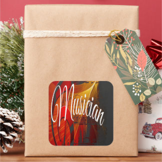 Vintage  Rhythm of the Night  Square Sticker