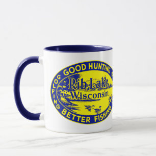 Vintage Rib Lake Wisconsin Mug