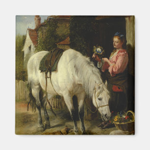 Vintage Richard Ansdell The Gardeners Daughter Magnet