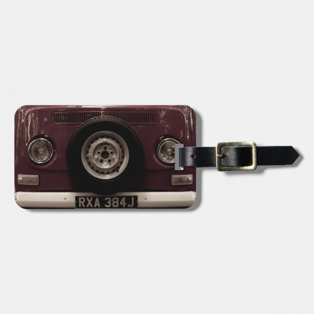 Vintage Ride Luggage Tag (Front Horizontal)