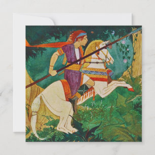 Vintage Rie Cramer Illustration Thank You Card