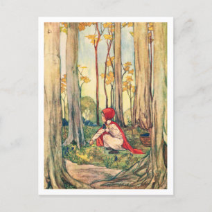 Vintage Rie Cramer Little Red Riding Hood Postcard