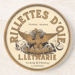 Vintage Rillettes D’oie Advertisement Coaster