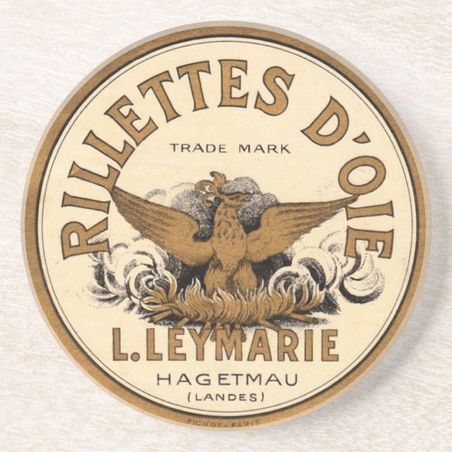Vintage Rillettes D’oie Advertisement Coaster (Front)