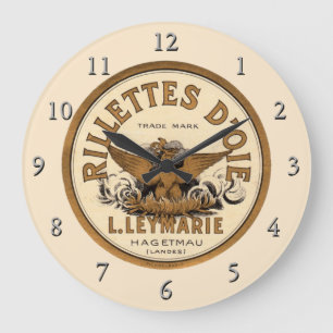Vintage Rillettes D’Oie Advertisement Large Clock