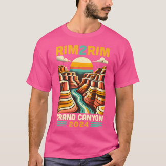 Vintage Rim 2 Rim Grand Canyon Trail Run R2R2R Hik T-Shirt