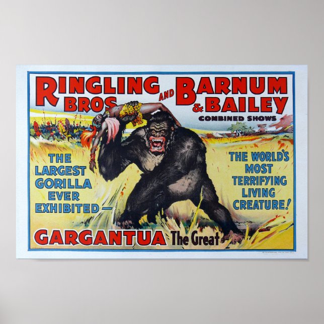 Vintage Ringling Bros. Poster (Front)