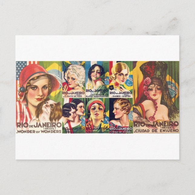 Vintage Rio de Janeiro Collection Postcard (Front)
