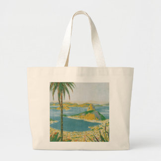 Vintage Rio Image Large Tote Bag