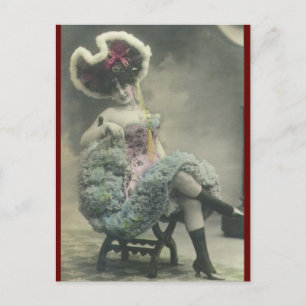 Vintage risque Dancing Postcard