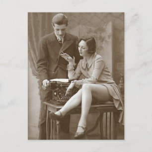 Vintage risque  photo postcard