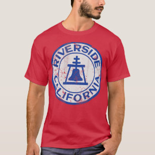Vintage Riverside California Flag Home Love T-Shirt