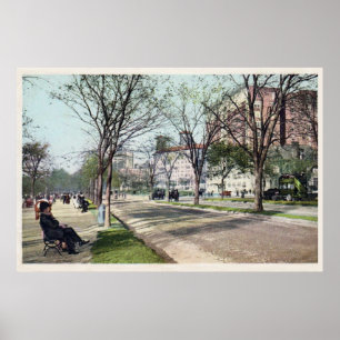 Vintage Riverside Dr. New York City, NY poster