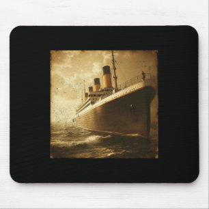 Vintage Rms Titanic Cruise Ship Setting Sail Men W Mouse Mat