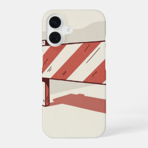 Vintage Road Barrier iPhone 16 Case
