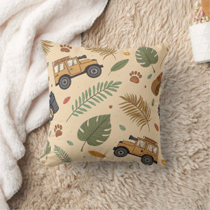 Vintage Road Trip Pattern (3) Cushion