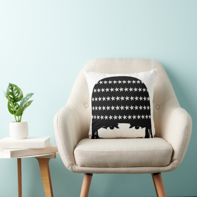 Vintage Roaring 20's  Portrait Flapper Girl Cushion (Chair)