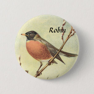 Vintage Robin Button