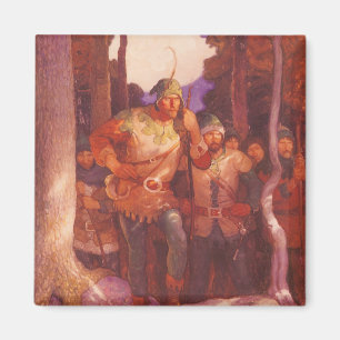 Vintage Robin Hood and His Merry Men by NC Wyeth Magnet