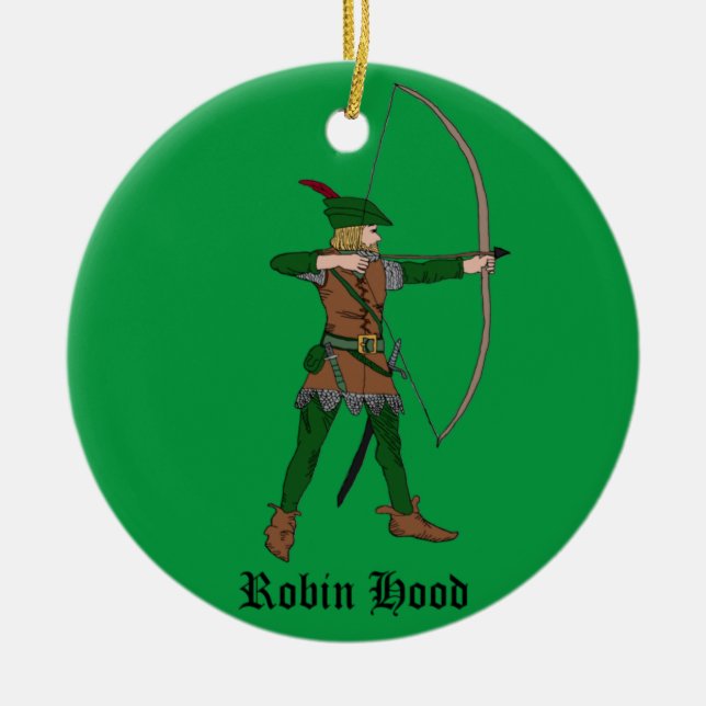Vintage Robin Hood Christmas Ornaments (Front)