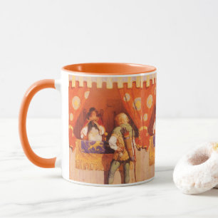 Vintage Robin Hood Meets Maid Marian by NC Wyeth Mug