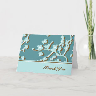 Vintage Robin Print Thank You Card