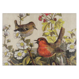 Vintage Robins Spring Birds Cutting Board
