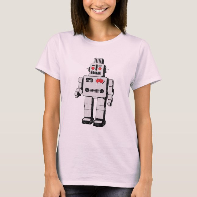 vintage robot T-Shirt (Front)