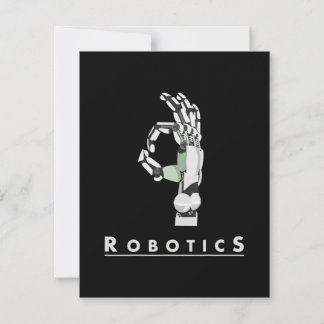 Vintage Robotics Hand Robotic Lover Funny Gift Announcement