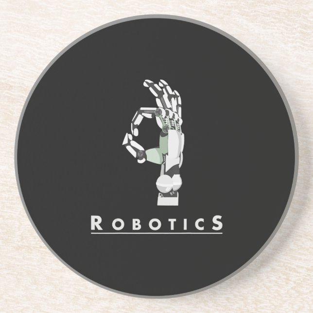 Vintage Robotics Hand Robotic Lover Funny Gift Coaster (Front)