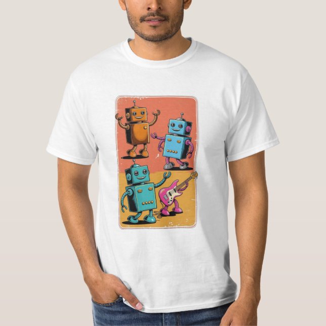 Vintage robots  T-Shirt (Front)