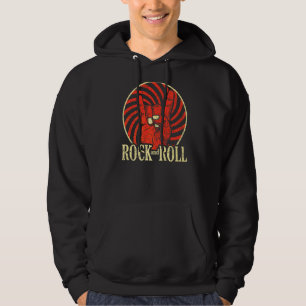 Vintage Rock And Roll Music Retro Rock And Roll Hoodie