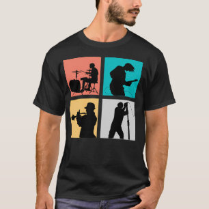 Vintage Rock Band For Pop Music Lover And Rock Mus T-Shirt