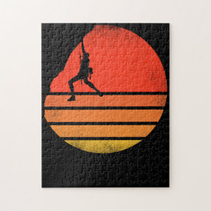 Vintage Rock Climbing Bouldering Jigsaw Puzzle