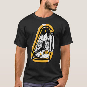 Vintage Rock Climbing Bouldering Mountain Carabine T-Shirt