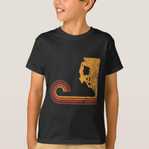 Vintage Rock Climbing Retro Bouldering Mountaineer T-Shirt